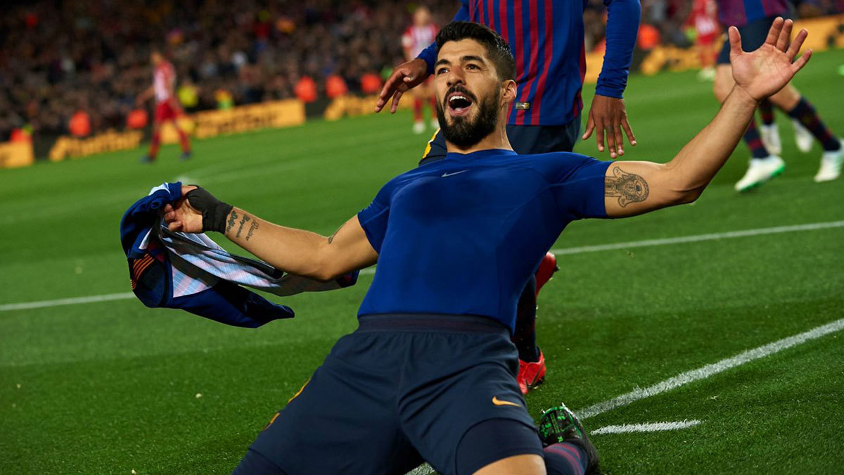 سواريز بعد مباراة برشلونة وأتلتيكو مدريد: قطعنا "خطوتين" نحو لقب الدوري الإسباني