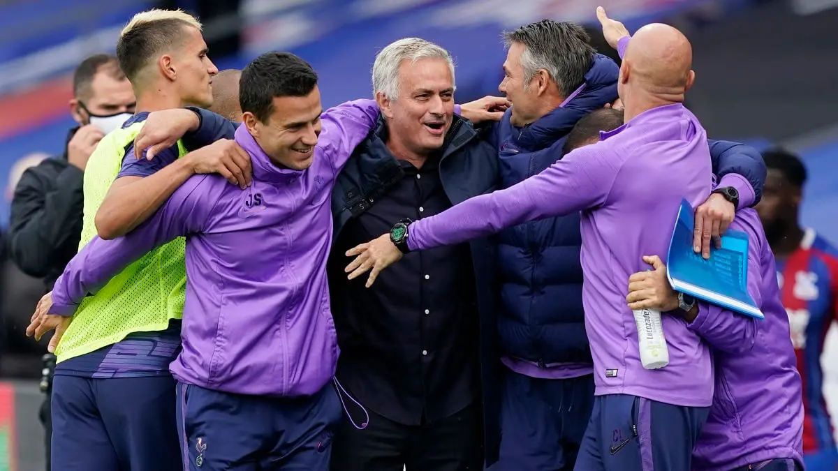 شاهد رد فعل مورينيو بعد نهاية مباراة توتنهام وكريستال بالاس