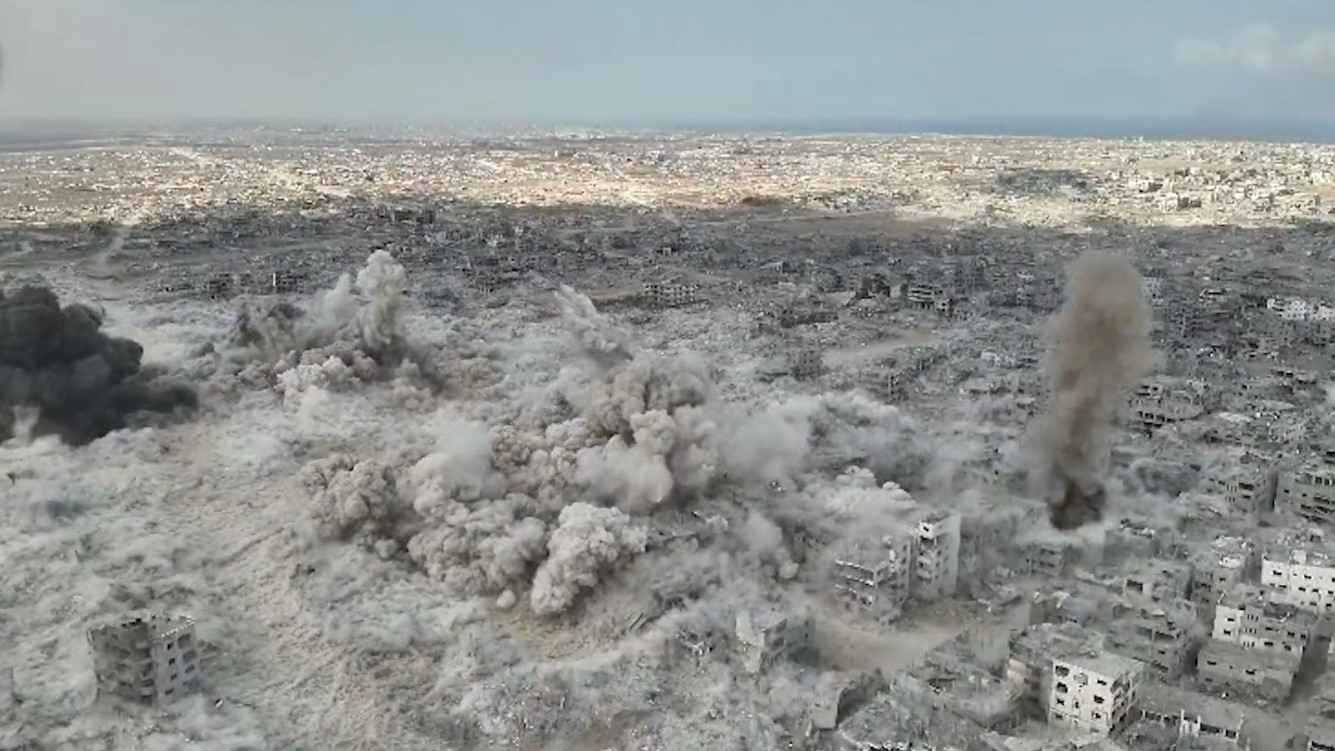 يتضمن "غرفة عمليات" لحماس.. الجيش الإسرائيلي يدمر نفقا بحي الزيتون (فيديو)