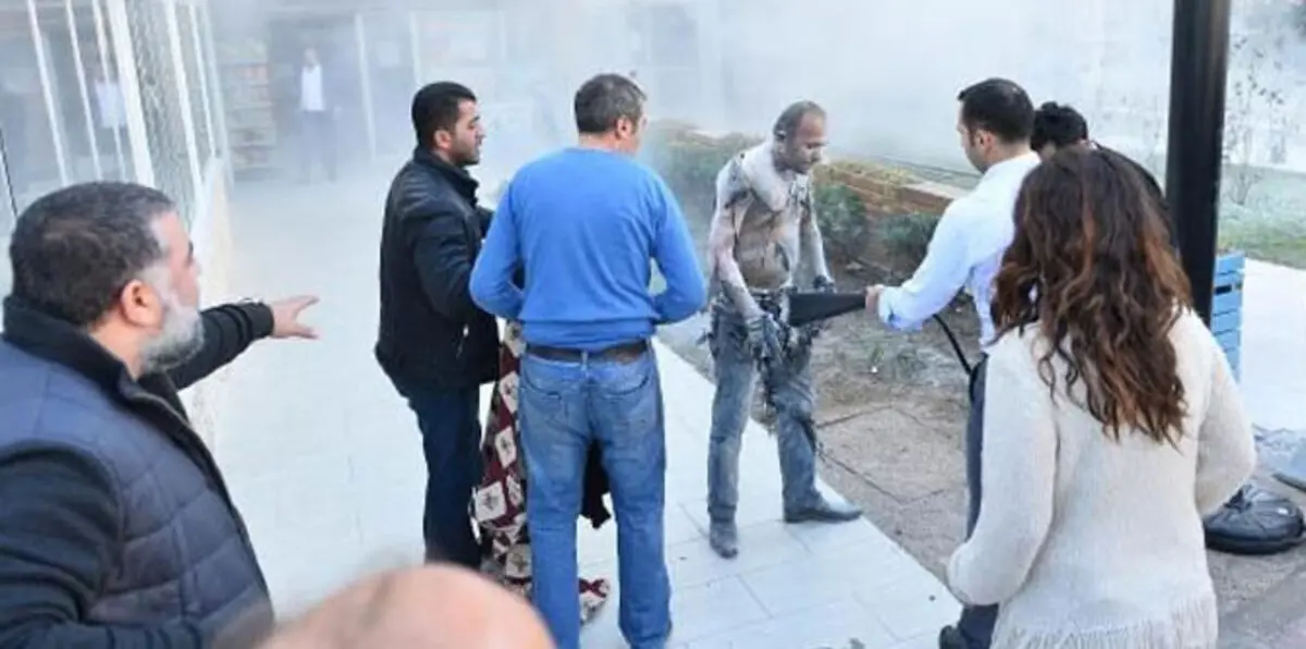 تركي يحرق نفسه احتجاجا على طريقة البوعزيزي (فيديو)