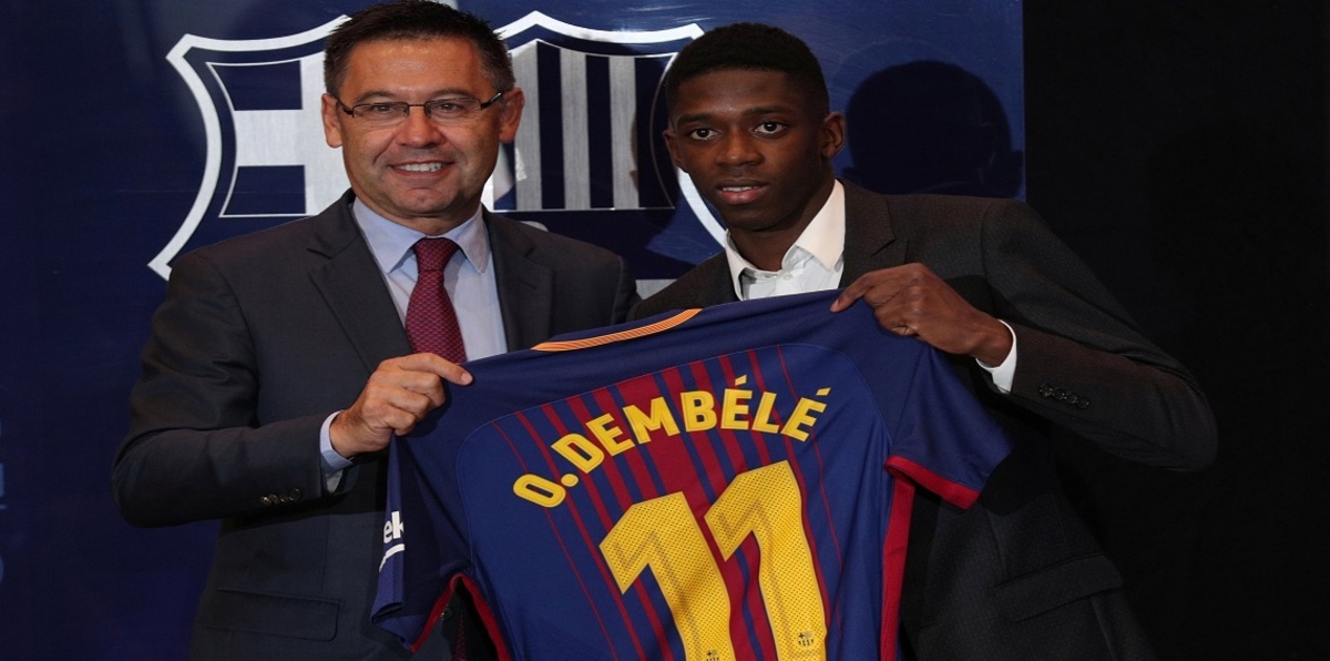 عثمان ديمبلي يحصل على 8 أضعاف راتبه في برشلونة