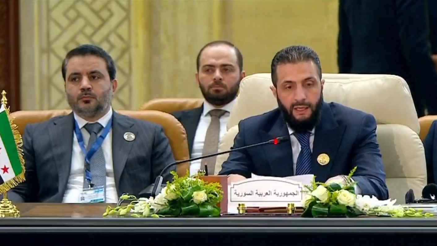 الشرع: دعوات تهجير أهل غزة تهديد لكل العرب