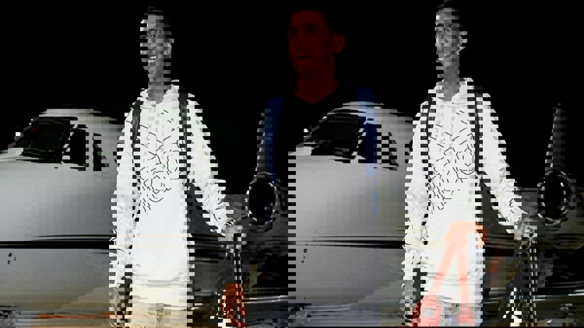 دي ماريا يصل تورينو قبل التوقيع مع يوفنتوس (صور)