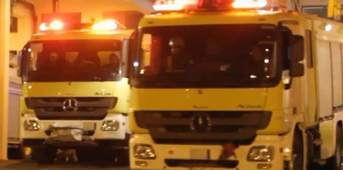 السيطرة على حريق قرب المسجد الحرام في مكة (صور)