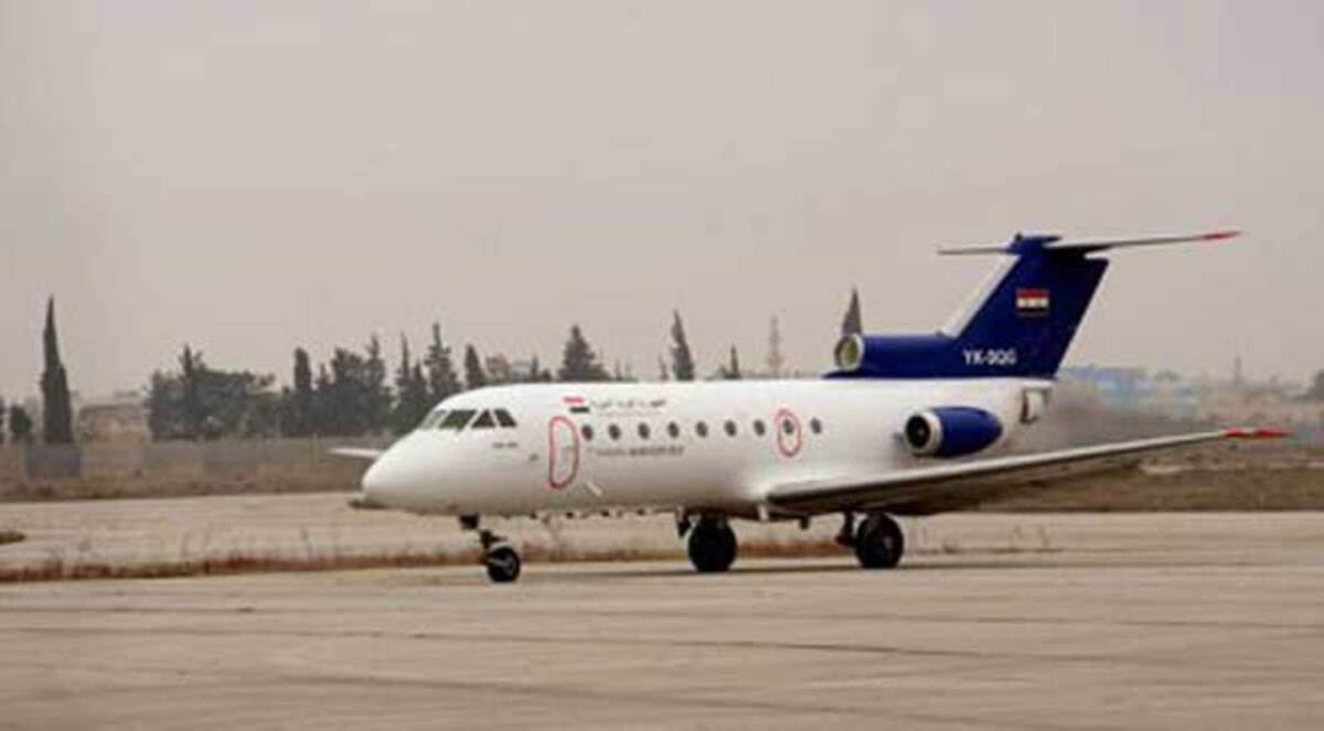 طائرة ركاب تهبط في مطار حلب لأول مرة منذ عام