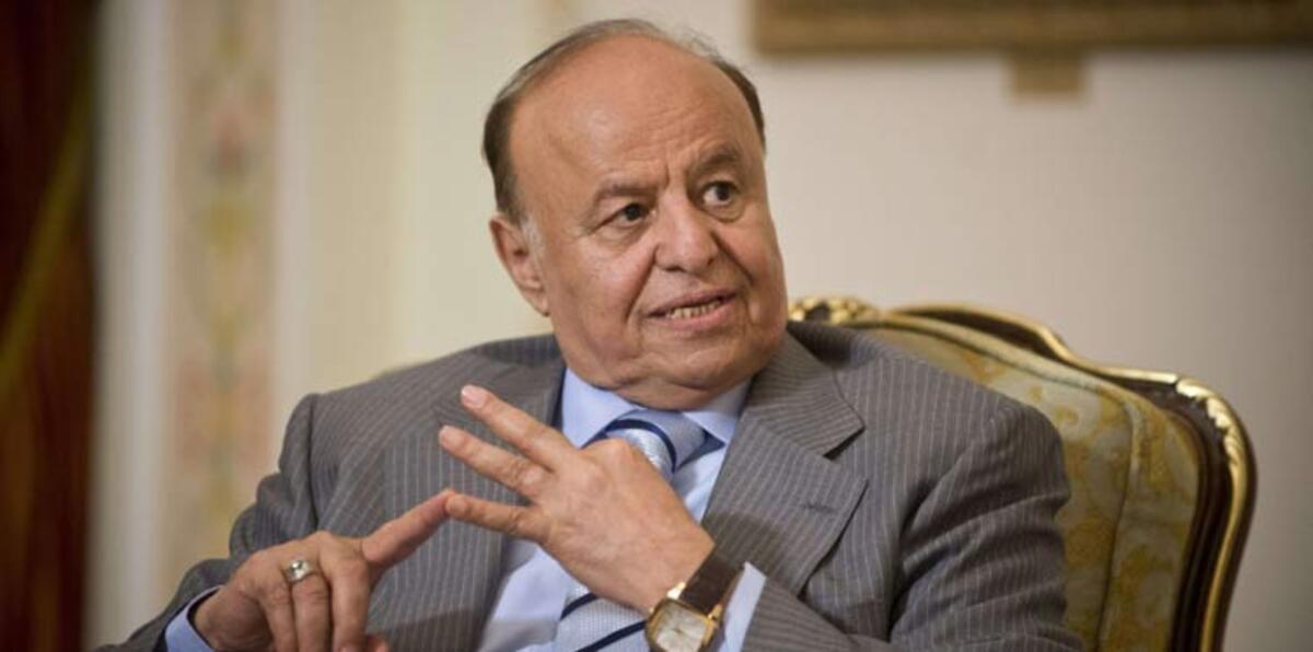 الرئيس اليمني: الحوثيون وافقوا على تنفيذ القرار 2216