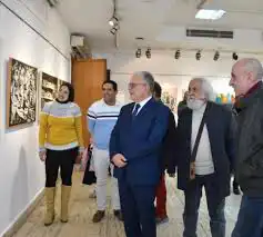 خلال افتتاح المعرض 