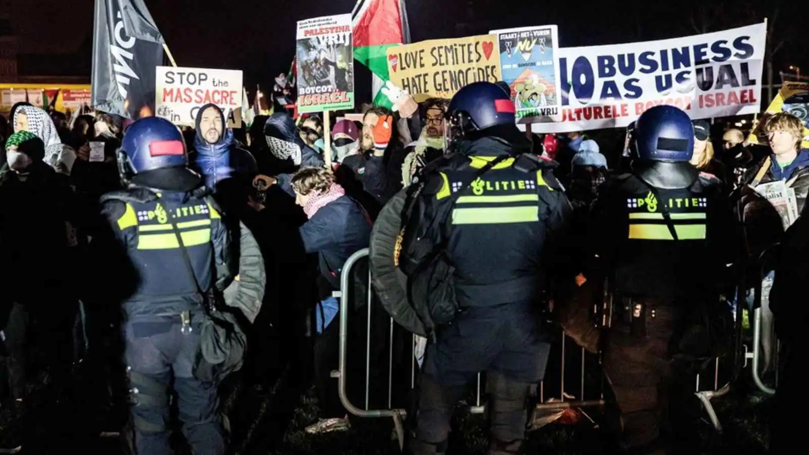 اعتقال 22 شخصاً إثر صدامات بمحيط حفل إسرائيلي في هولندا