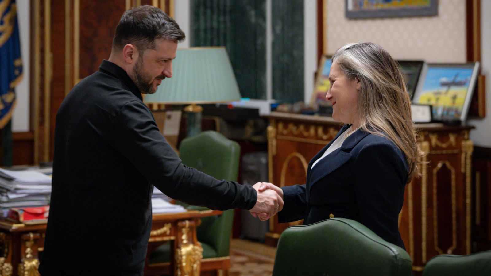 الرئيس الأوكراني يعين كريستيا فريلاند مستشارة اقتصادية