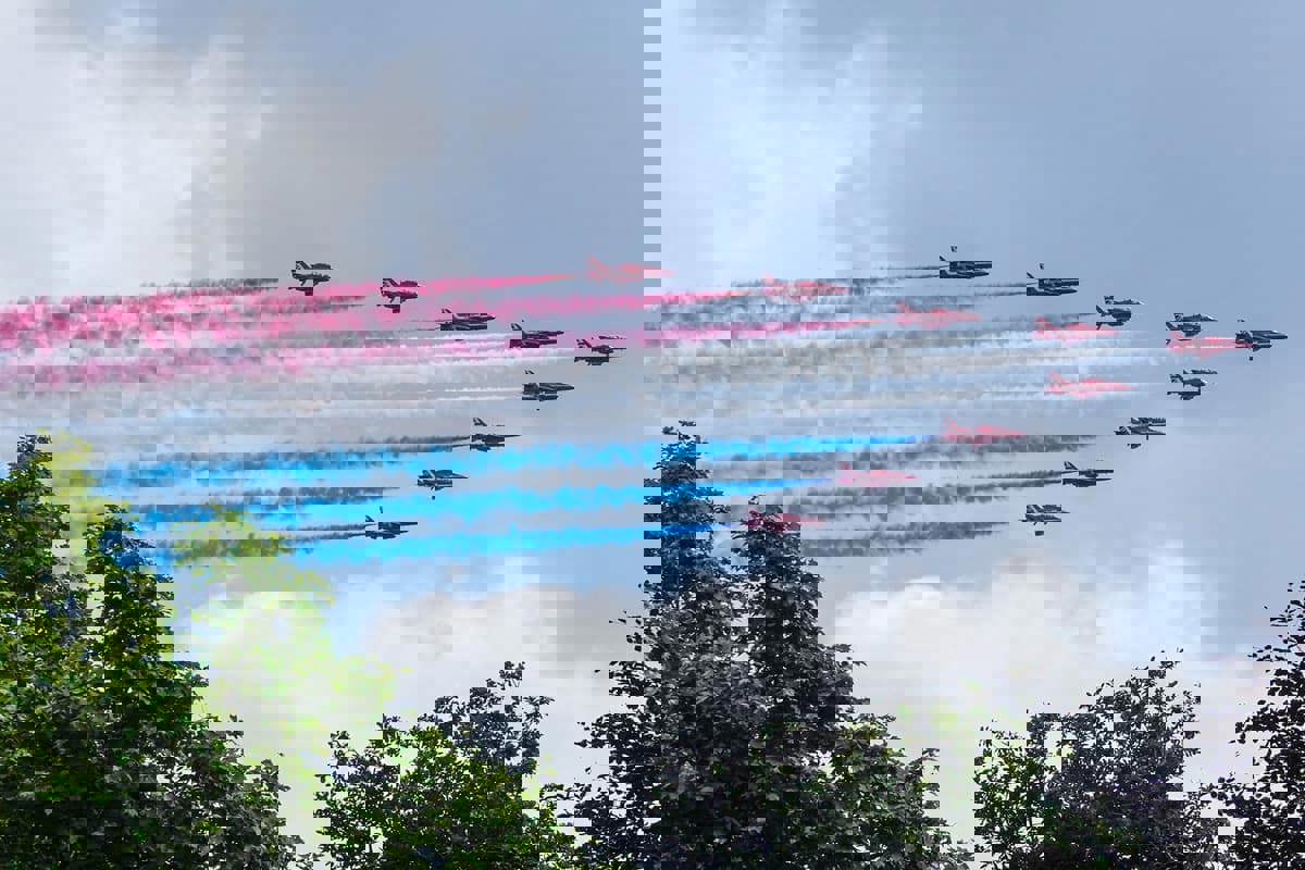  بأكثر من 60 طائرة.. عرض جوي باهر في حفل تتويج تشارلز الثالث 