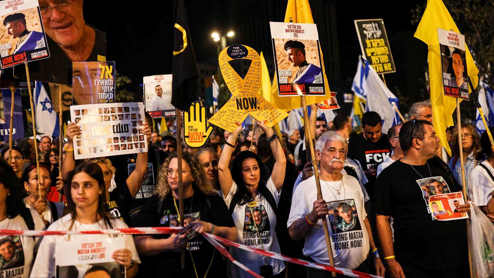 اشتباكات في تل أبيب بين الشرطة ومتظاهرين من أجل الرهائن الإسرائيليين