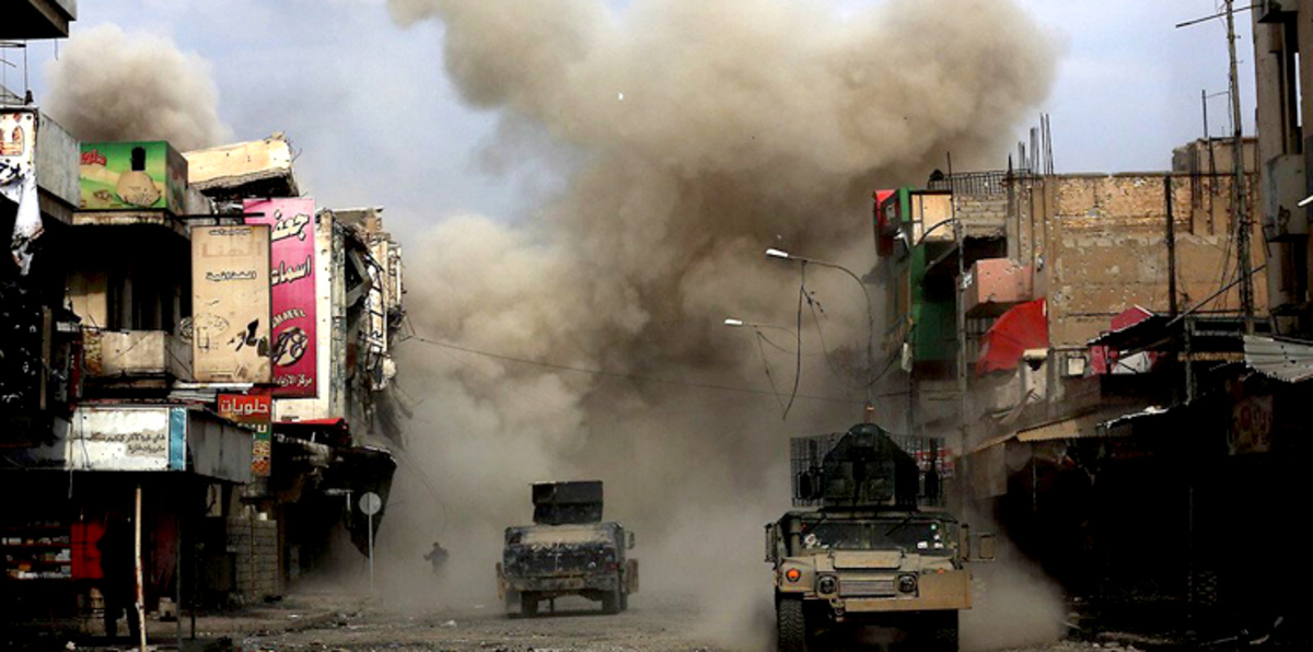 داعش يتحصن خلف "ماكينات الغول" في معركة الموصل (صور)