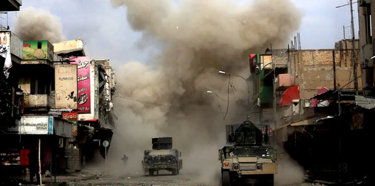 داعش يتحصن خلف "ماكينات الغول" في معركة الموصل (صور)