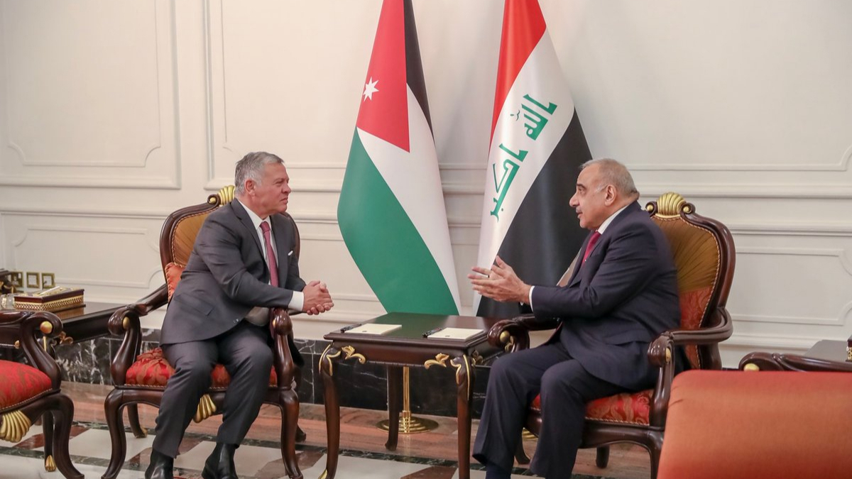 عبدالله الثاني وعبدالمهدي يبحثان وقف التصعيد في المنطقة