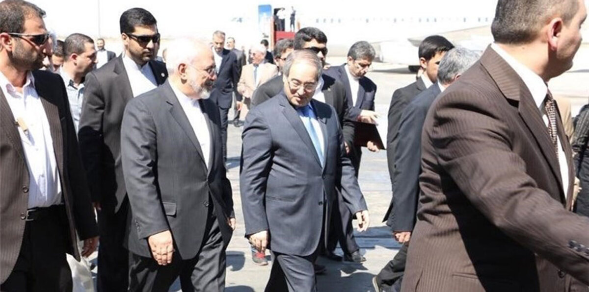 ظريف يدعو من دمشق مسلحي المعارضة إلى مغادرة إدلب