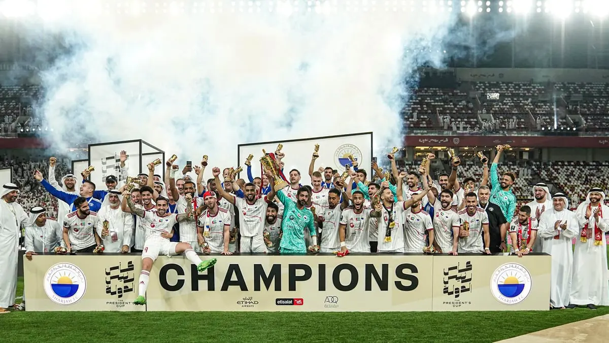 الشارقة يتوج بكأس رئيس الإمارات بالفوز على العين بعد ركلات ترجيح درامية