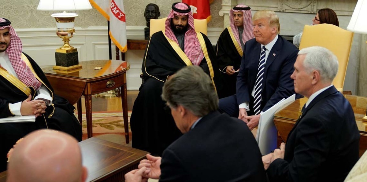 ملفات إيران واليمن تتصدر محادثات ترامب مع ولي العهد السعودي بالبيت الأبيض