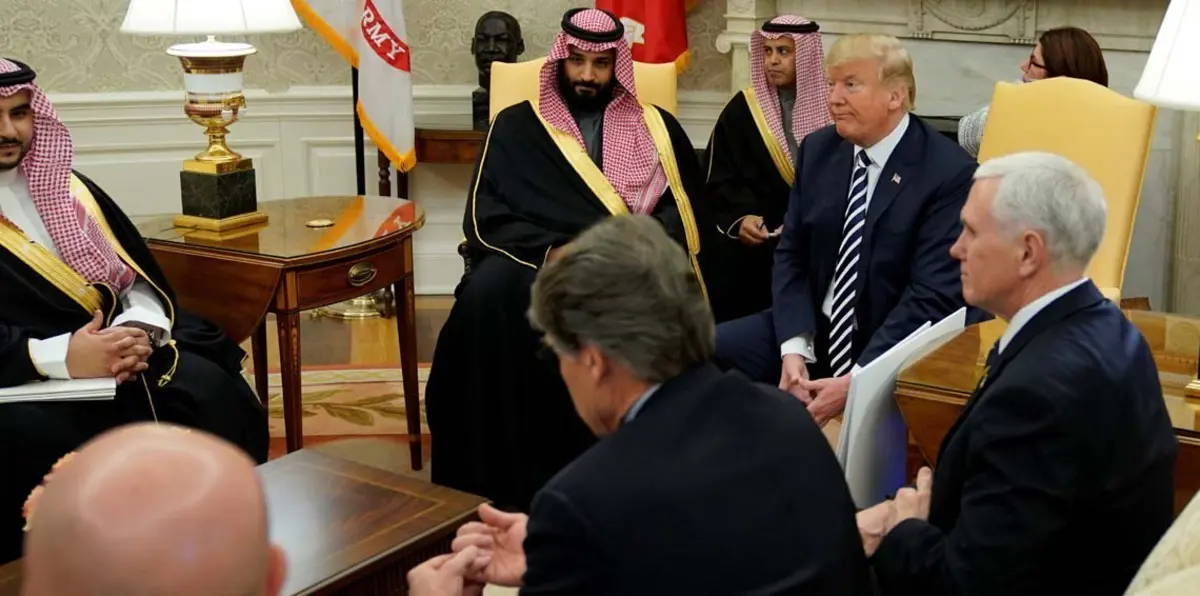 ملفات إيران واليمن تتصدر محادثات ترامب مع ولي العهد السعودي بالبيت الأبيض