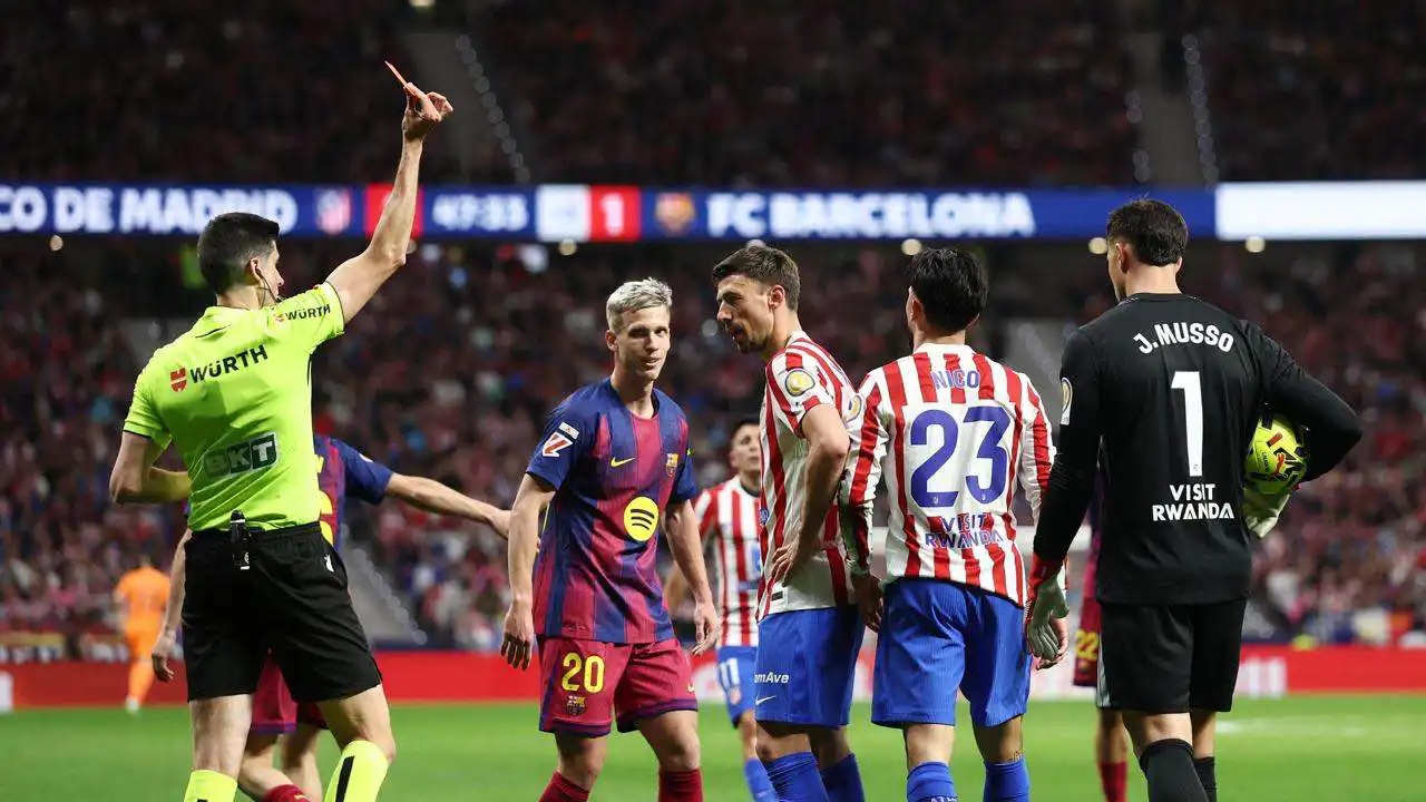 زوجة فالفيردي تسخر من حكم مباراة برشلونة وأتلتيكو مدريد