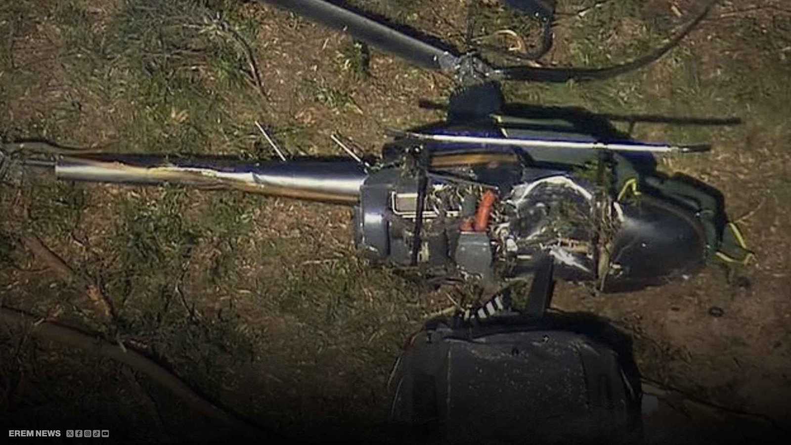 مشهد كابوسي.. مروحية تسقط على سيارة في مطار أسترالي