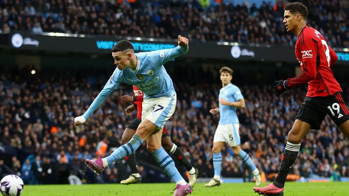 تقييم لاعبي مانشستر سيتي واليونايتد بعد الديربي