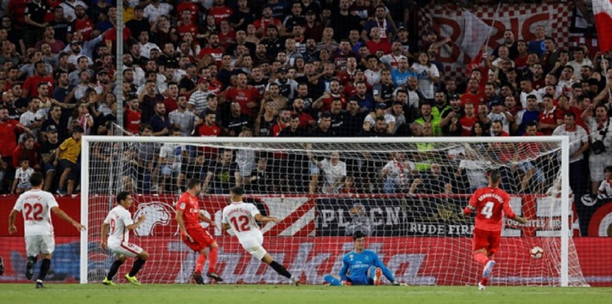 أهداف مباراة ريال مدريد وإشبيلية.. الملكي يتأخر بثلاثية (فيديو)