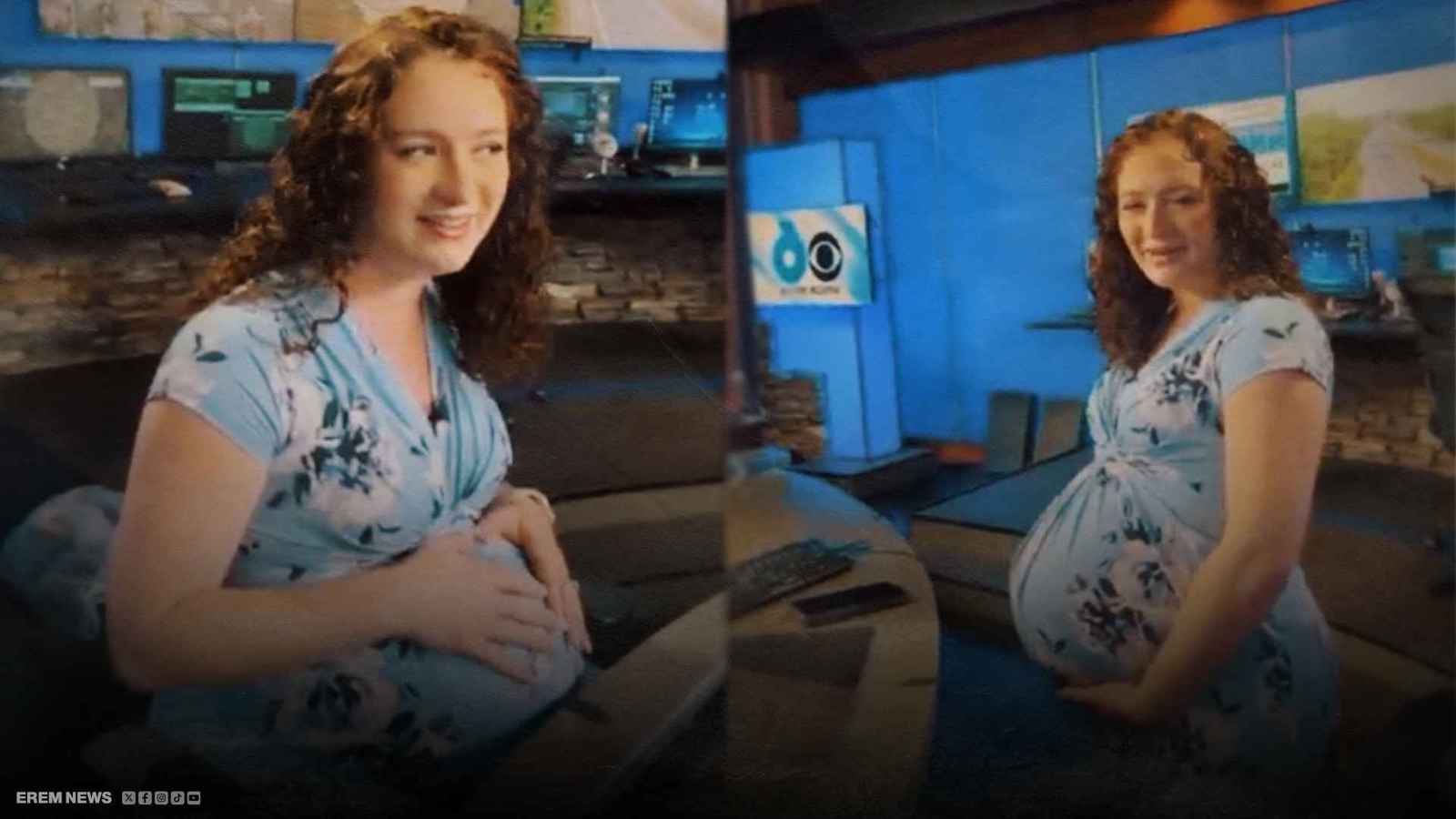 مذيعة تدخل المخاض خلال البث