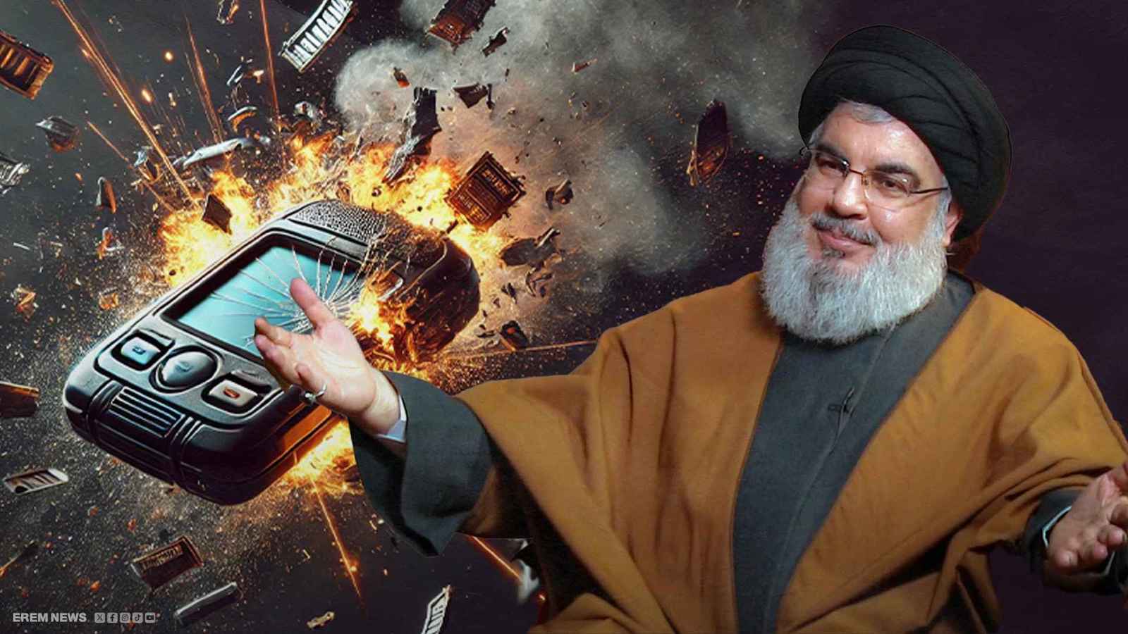  نصر الله رأى البيجر ينفجر