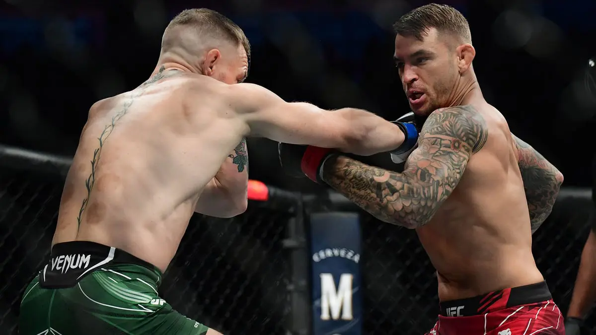 داستن بورييه يهزم كونور ماكغريغور بعد كسر قدمه في نزال "UFC 264" (فيديو)