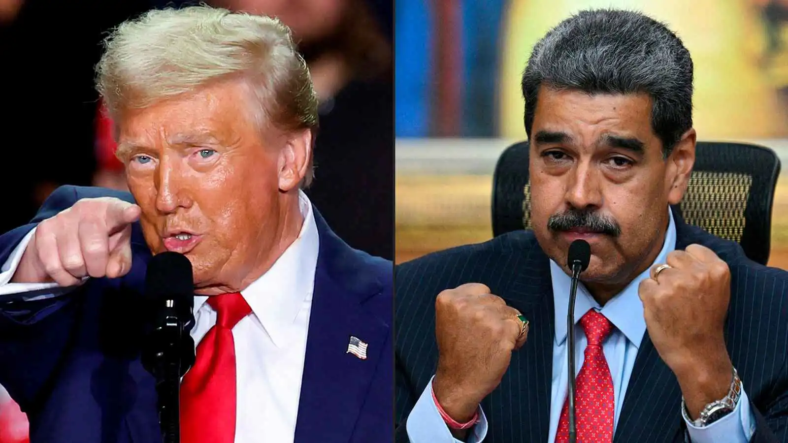 دونالد ترامب ونيكولاس مادورو