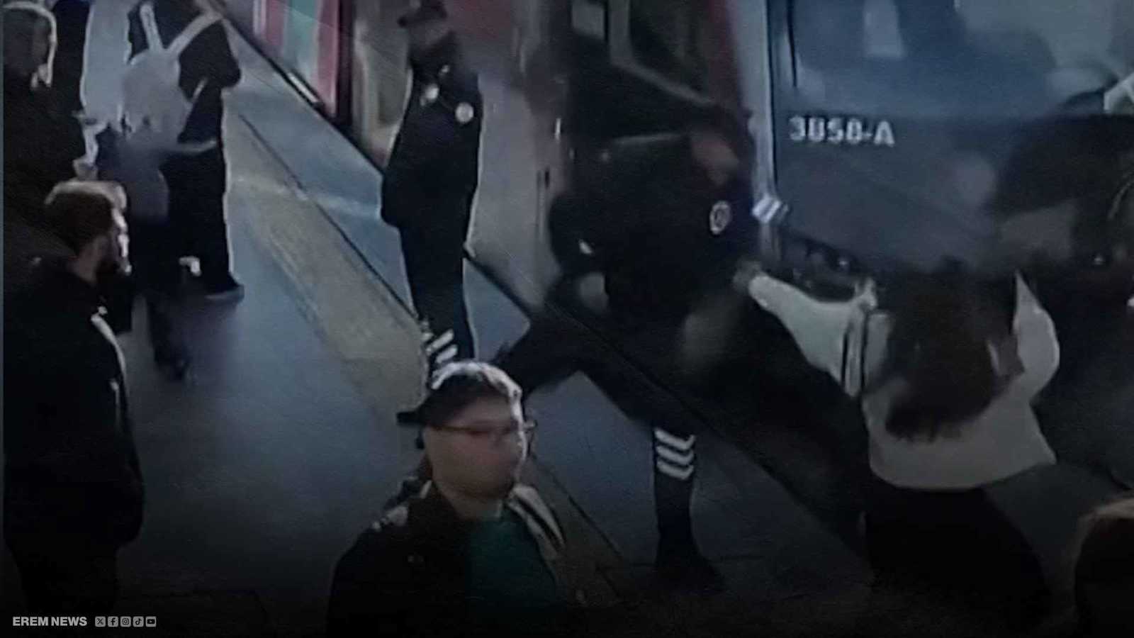 تدخلٌ باللحظة الحاسمة.. نجاة امرأة من دهس قطار في تركيا (فيديو إرم)