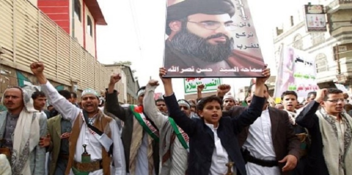 الحوثيون ينظمون فعالية تضامنية مع "نصر الله" في صنعاء