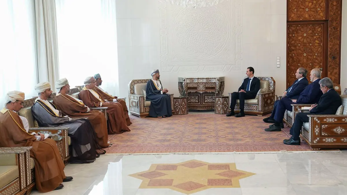 الأسد لوزير خارجية عُمان: "ما ينقصنا كعرب هو وضع أسس لمنهجية العلاقات السياسية"