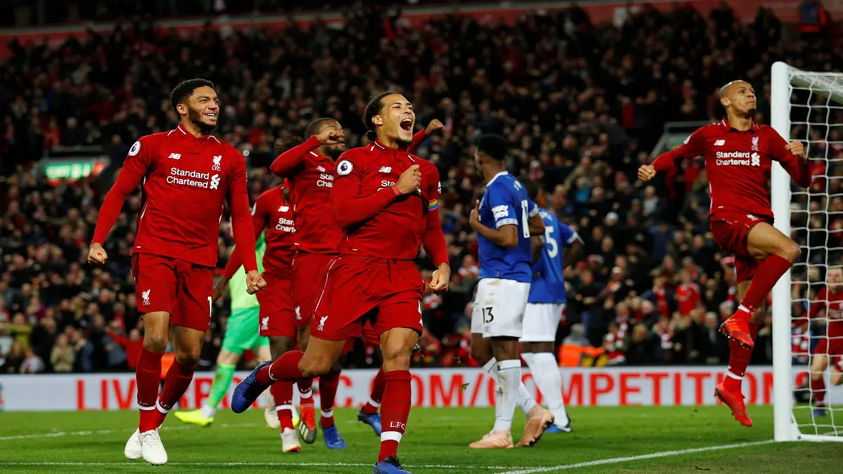 ديفوك أوريغي ينتزع انتصارًا قاتلًا لنادي ليفربول من إيفرتون في الدوري الإنجليزي (فيديو)