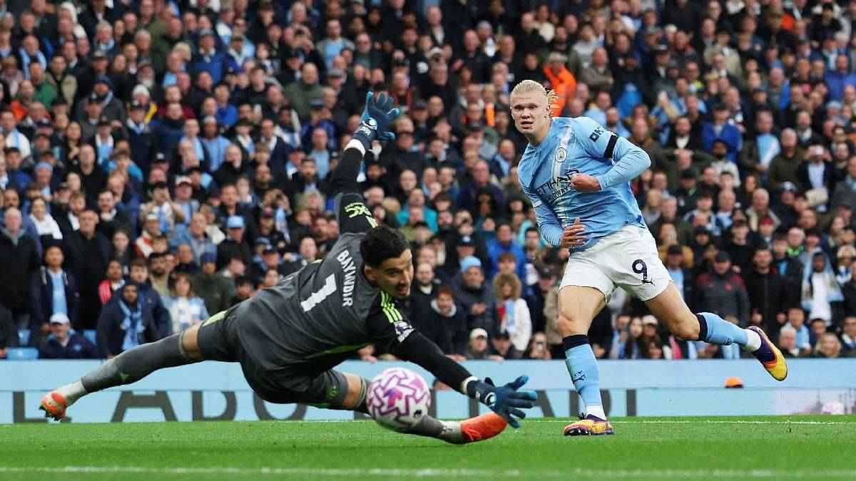 ترتيب هدافي الدوري الإنجليزي بعد ثنائية هالاند وهدف صلاح