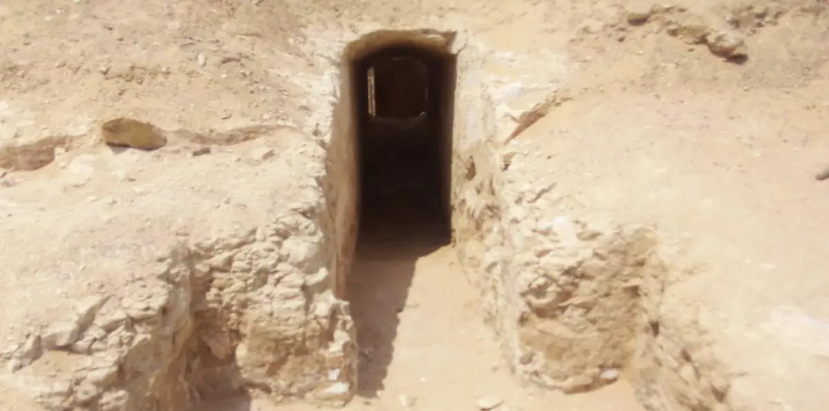 الآثار المصرية تعلن الكشف عن مقبرة صخرية بالجيزة (صور)