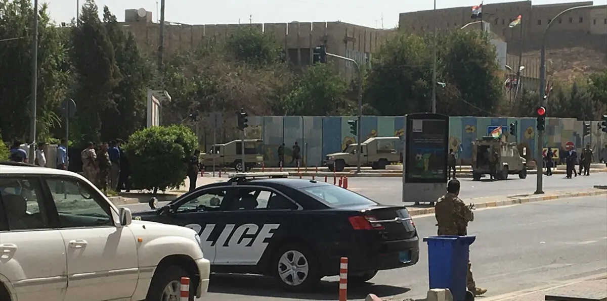 انتهاء عملية الهجوم على مبنى محافظة أربيل بكردستان العراق