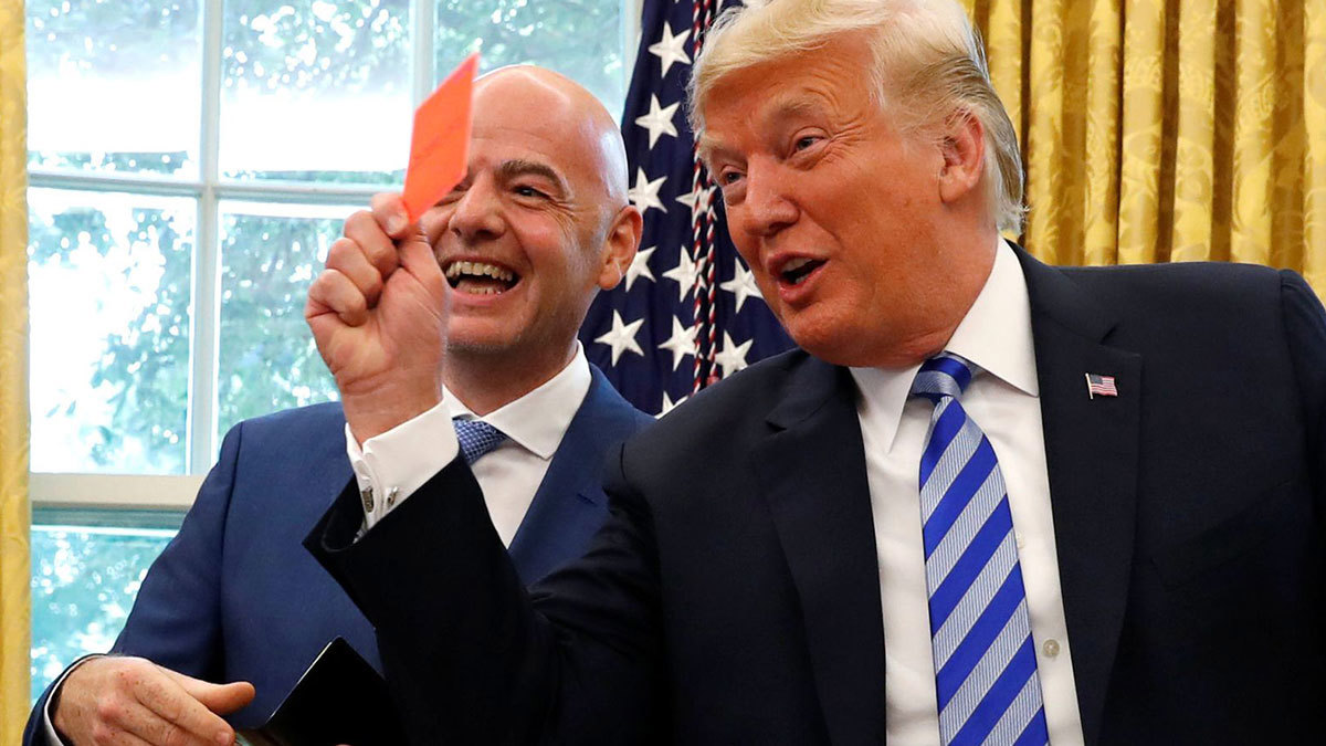 مهارات سيدة أفريقية بكرة القدم تُذهل الرئيس الأمريكي دونالد ترامب 