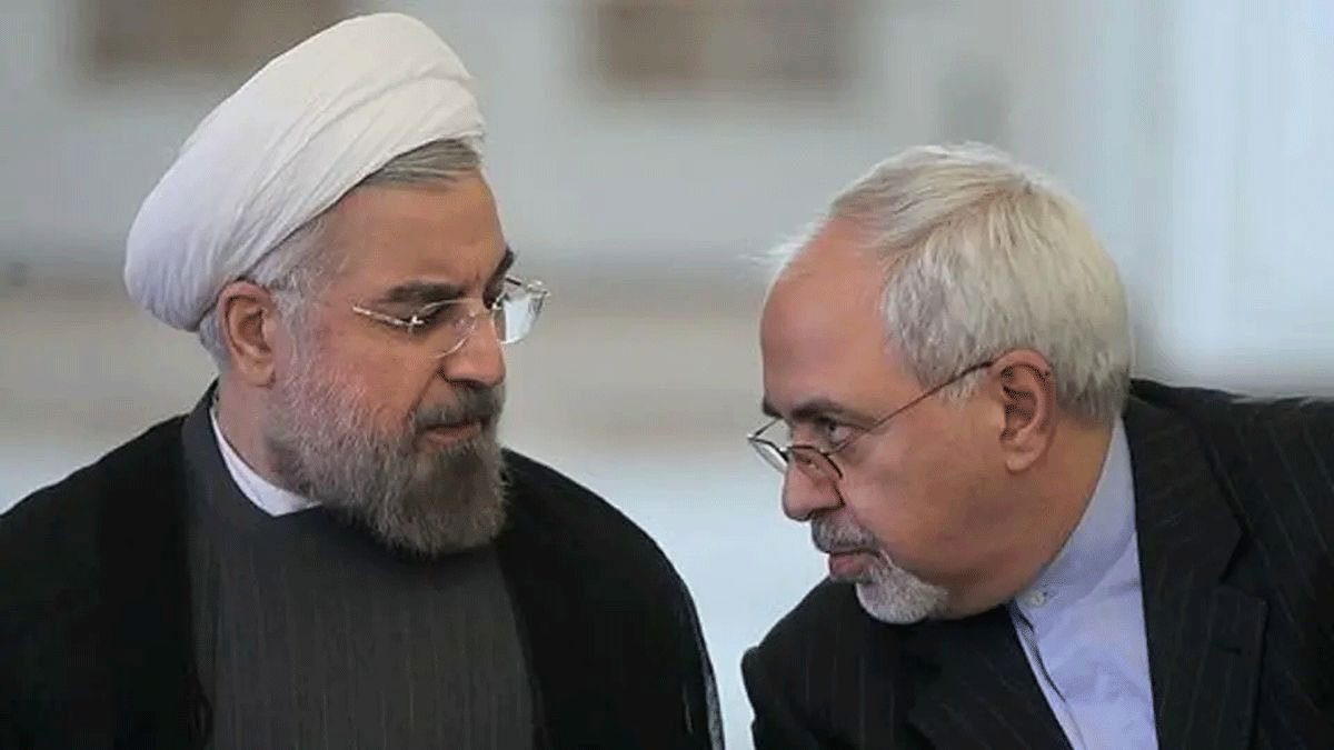 مسؤول إيراني يكشف عن خلاف بين ظريف وروحاني حول السياسة الخارجية