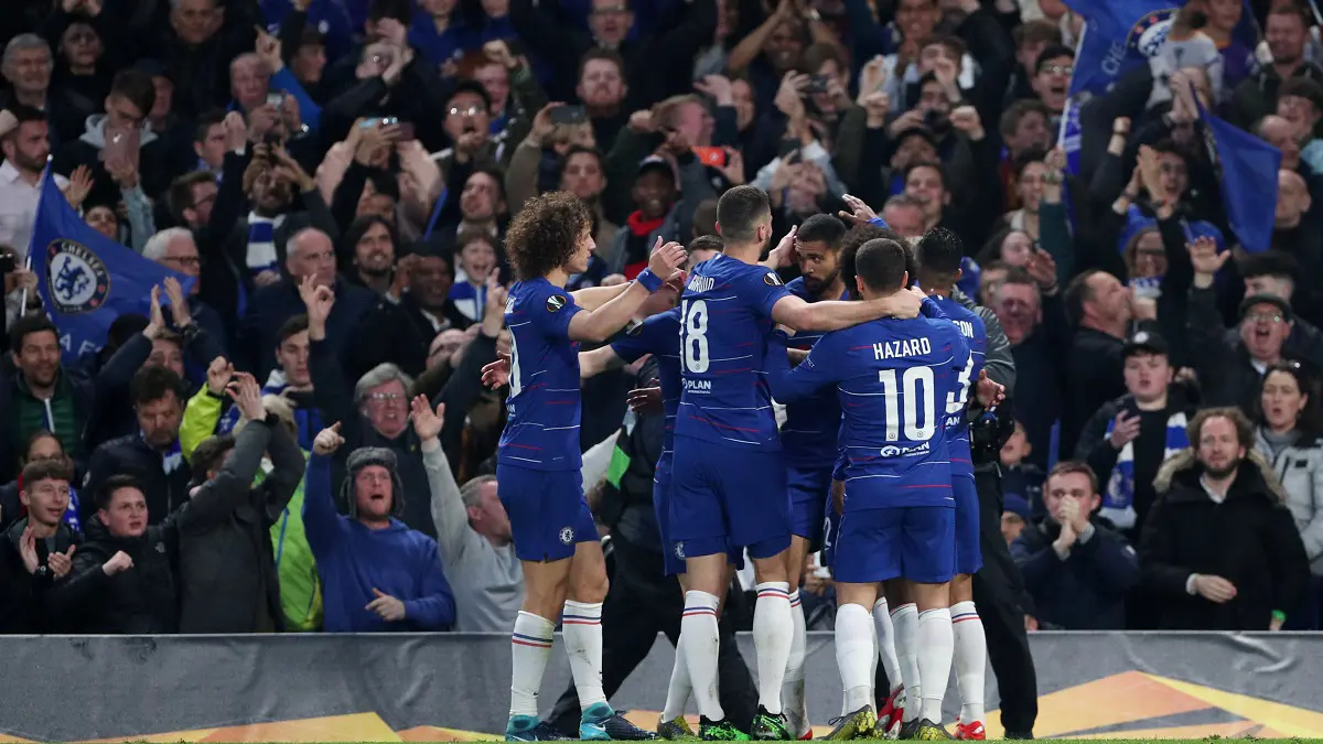 تشيلسي يطيح بآينتراخت فرانكفورت ويضرب موعدًا ناريًا مع آرسنال في نهائي الدوري الأوروبي (فيديو)