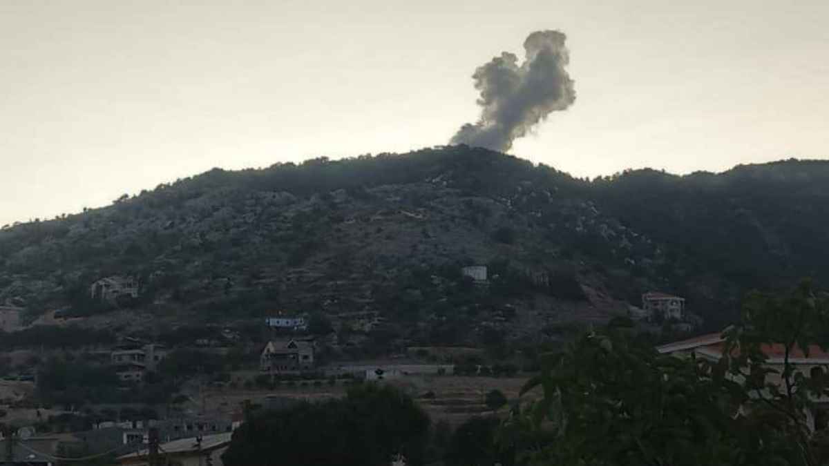 5 غارات إسرائيلية على مواقع لحزب الله في جنوب لبنان (فيديو)