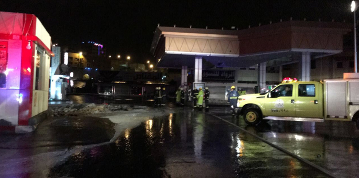 الكشف عن سر انفجار "محطة نجد" الغامض بأبها السعودية (صور)