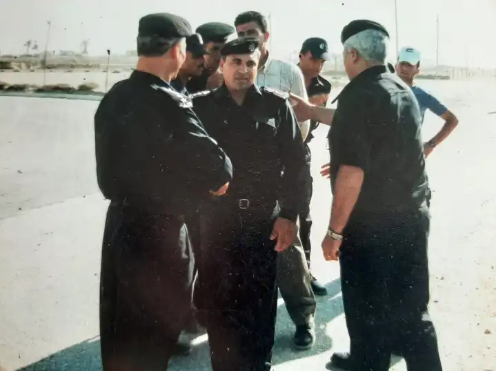 أبونصيرة خلال عمله في أمن السلطة الفلسطينية