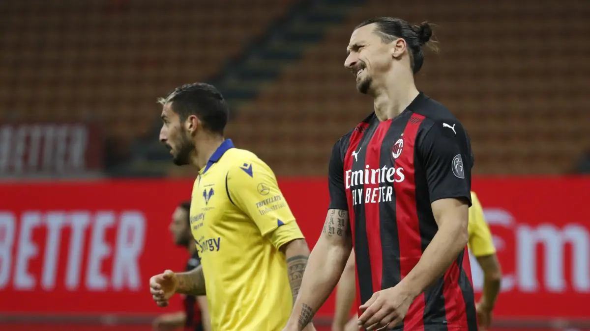 إبراهيموفيتش يتعرض للإصابة مجددًا بعد عودته لتدريبات ميلان