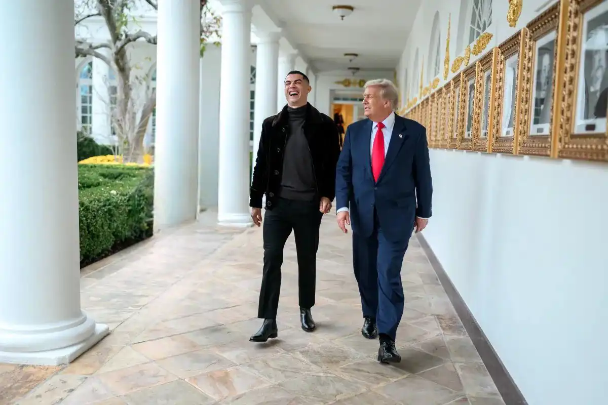 لقاء كريستيانو رونالدو وترامب