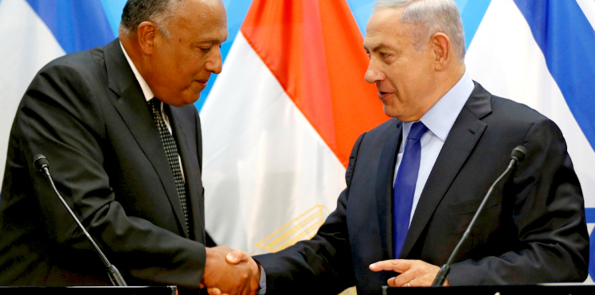 سامح شكري يطرح من إسرائيل 3 شروط تمهّد لعملية السلام