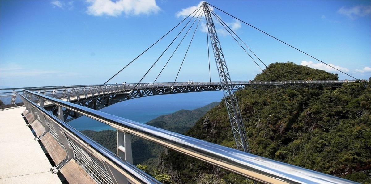 شاهد.. رجل يقفز بابنته الرضيعة من جسر ارتفاعه 200 قدم (فيديو)