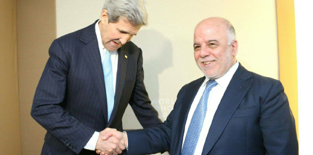 كيري يزور العراق لتقديم دعمه لرئيس الوزراء حيدر العبادي