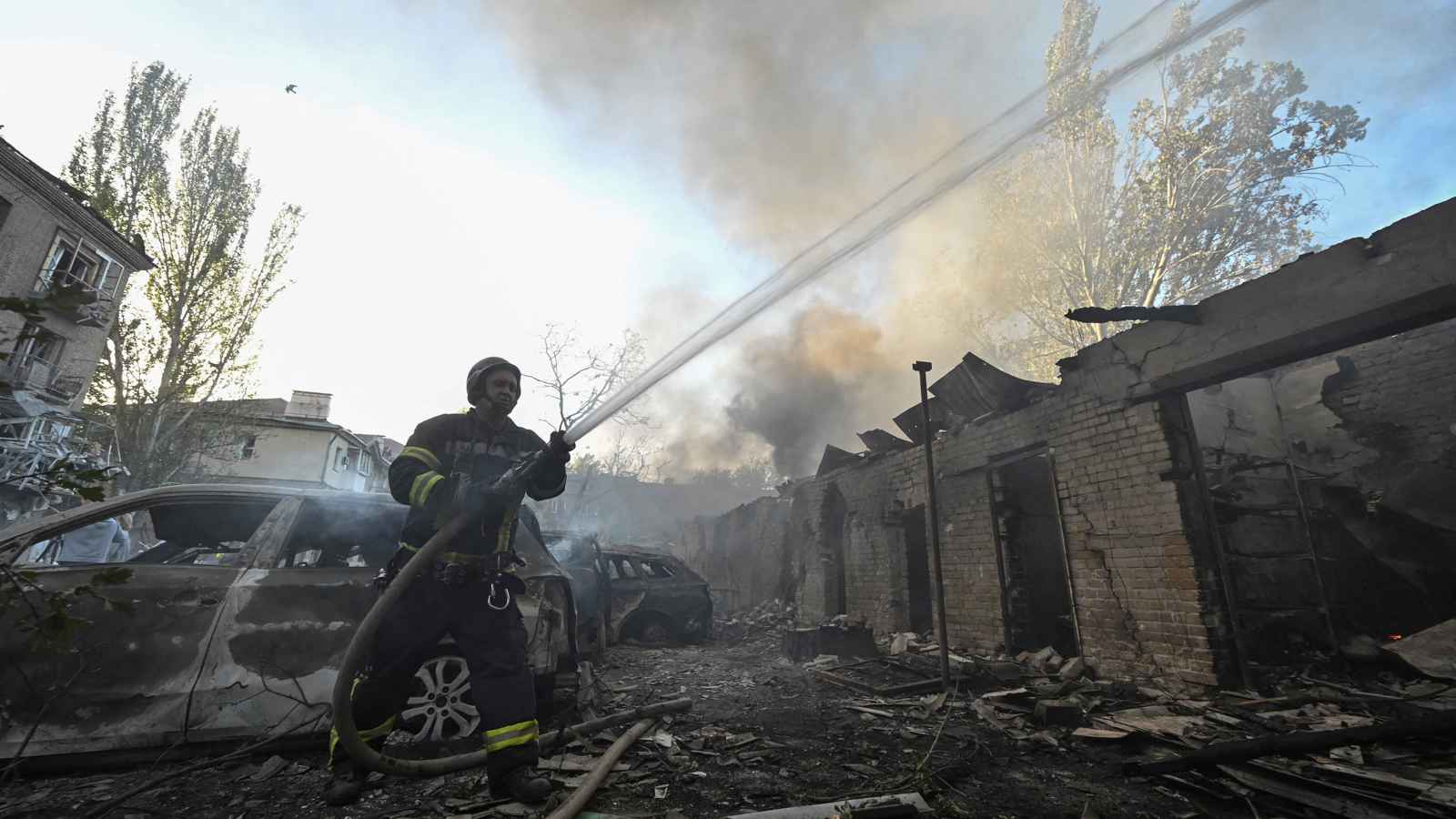 أوكرانيا: روسيا شنت هجوماً واسعاً بالمسيرات على كييف