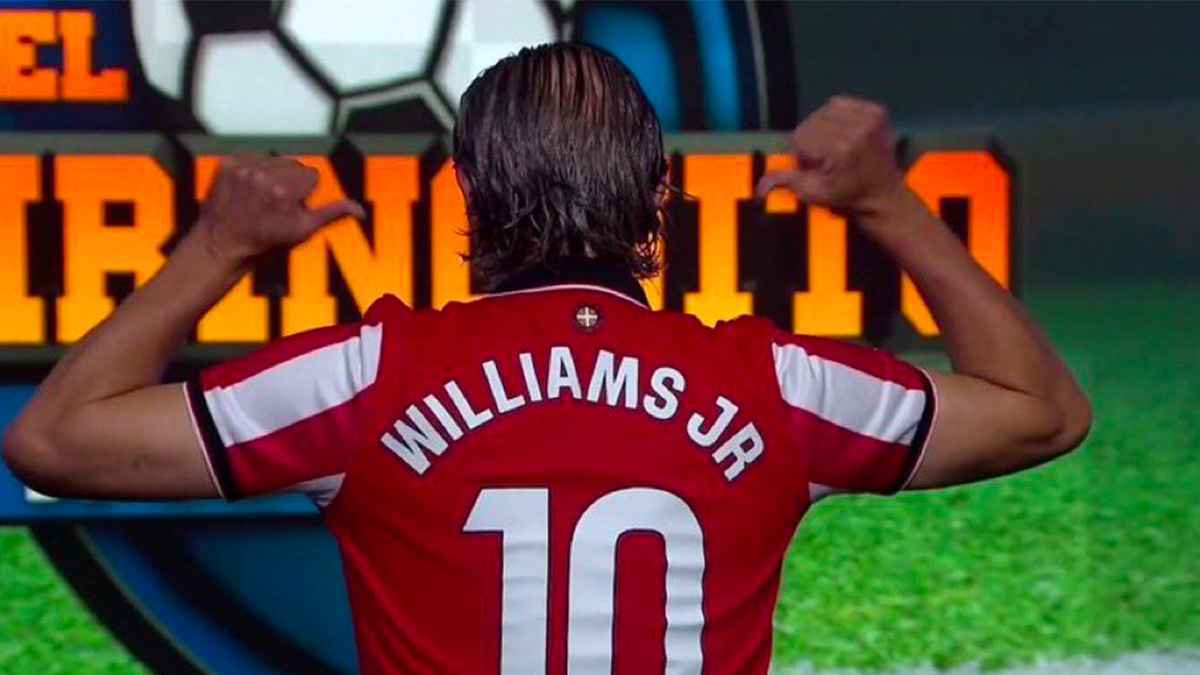 إعلامي إسباني يستفز برشلونة بقميص نيكو ويليامز (فيديو)